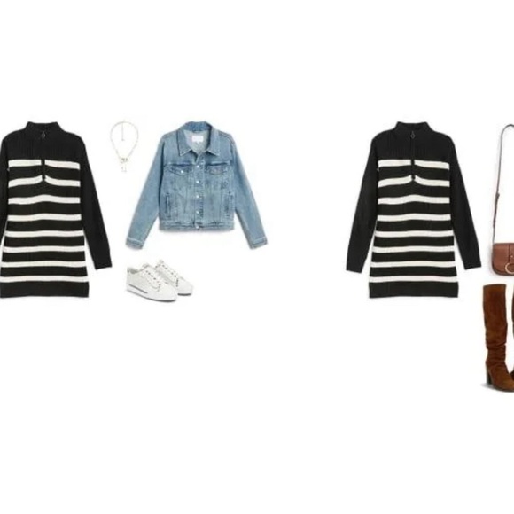 Sanctuary Zip Front Sweater Dress, Medium - Picture 10 of 10